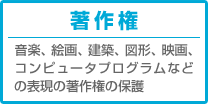 著作権｜音楽、絵画、建築、図形、映画、コンピュータプログラムなどの表現の著作権の保護